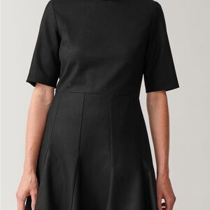 COS Classic Black Midi Dress